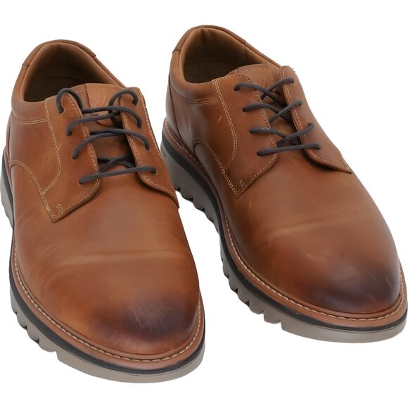 Mens Johnston Murphy Braydon Tan Derby Shoes US 10 M - Picture 1 of 6